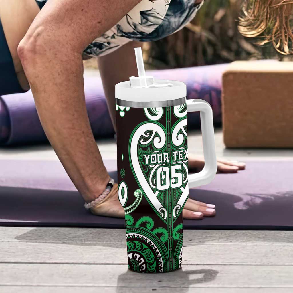 Custom Aotearoa Ngai Tahu Tumbler With Handle Maori Tribal Pattern LT05 - Polynesian Pride