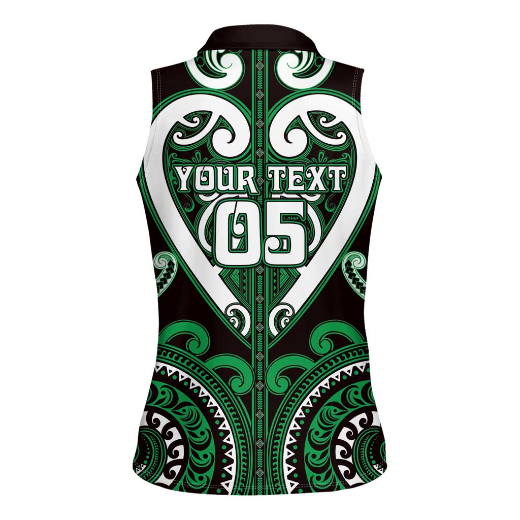 Custom Aotearoa Ngai Tahu Women Sleeveless Polo Shirt Maori Tribal Pattern