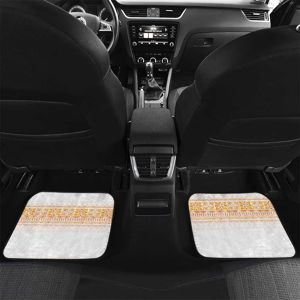 Hawaiian Volcano Lava Flow Car Mats With Hawaiian Tapa Pattern