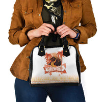 Hawaiian Volcano Lava Flow Shoulder Handbag With Hawaiian Tapa Pattern LT05 - Polynesian Pride