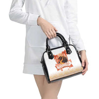 Hawaiian Volcano Lava Flow Shoulder Handbag With Hawaiian Tapa Pattern LT05 - Polynesian Pride