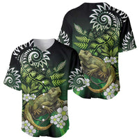 Aotearoa New Zealand Tuatara Baseball Jersey Maori Koru Art LT05 - Polynesian Pride