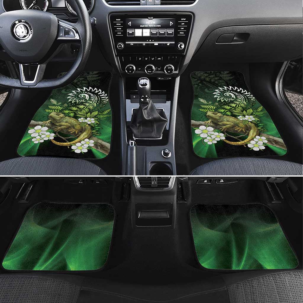 Aotearoa New Zealand Tuatara Car Mats Maori Koru Art