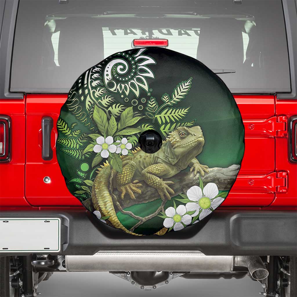 Aotearoa New Zealand Tuatara Spare Tire Cover Maori Koru Art LT05 - Polynesian Pride