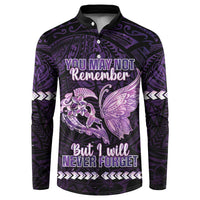 Personalised Alzheimer's Awareness Button Sweatshirt You May Not Remember But I Will Never Forget