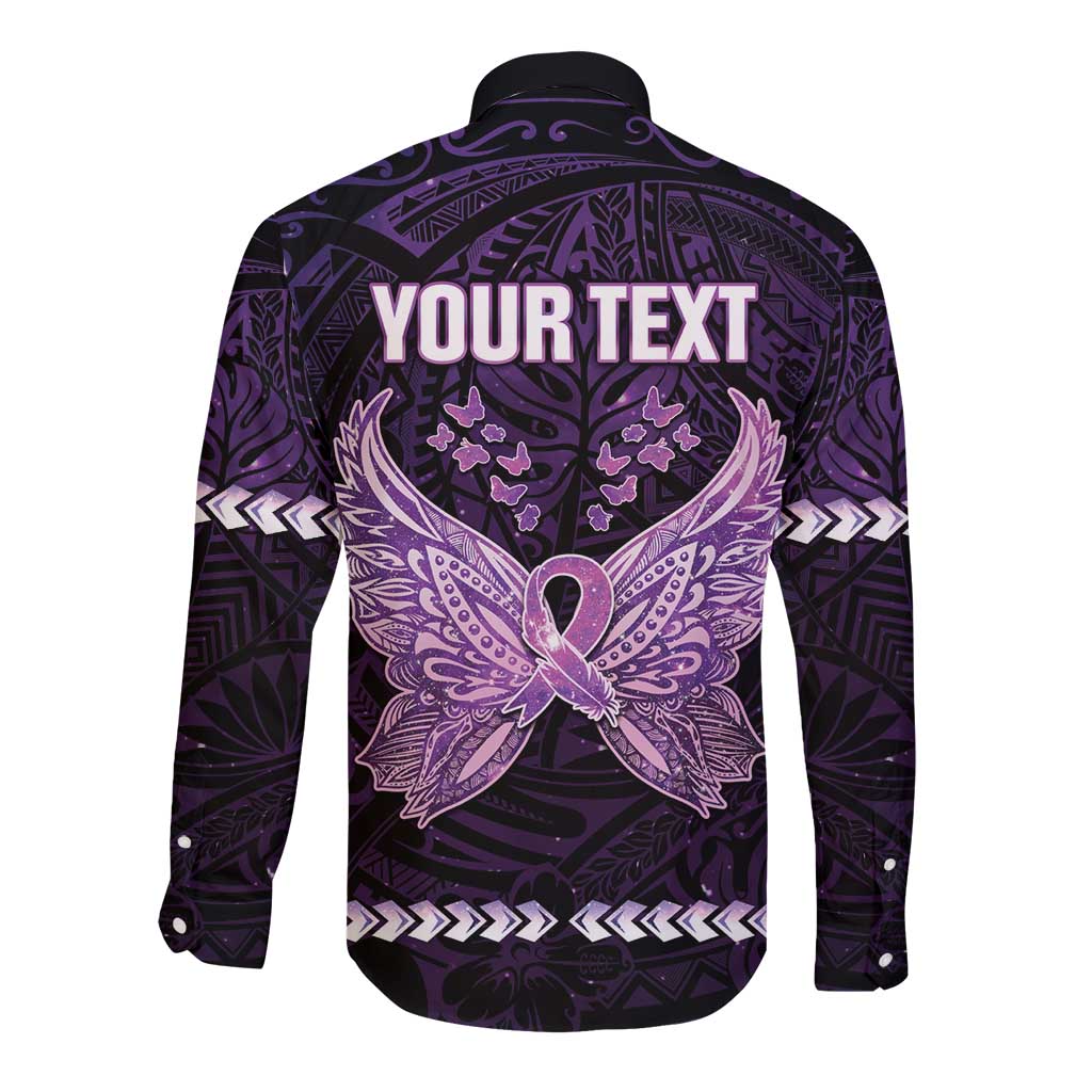 Personalised Alzheimer's Awareness Long Sleeve Button Shirt You May Not Remember But I Will Never Forget