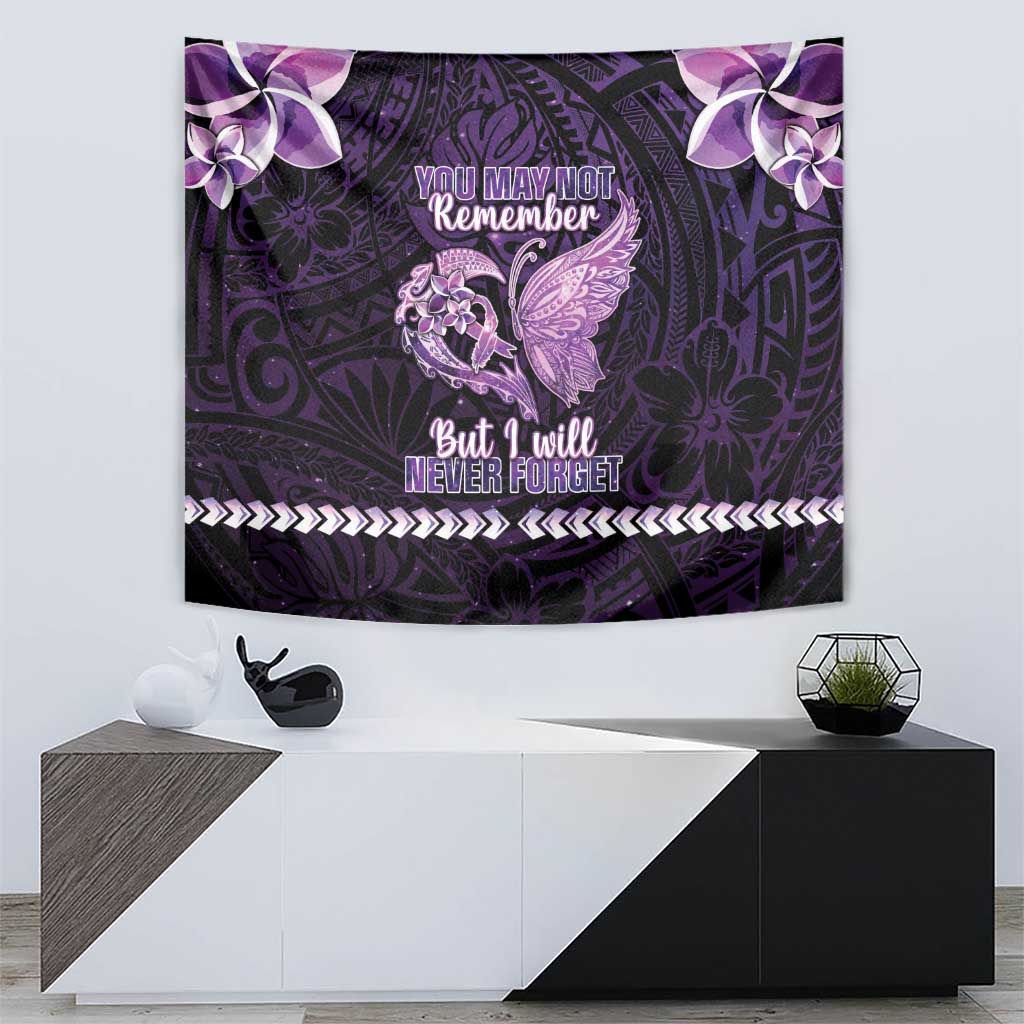 Alzheimer's Awareness Tapestry You May Not Remember But I Will Never Forget