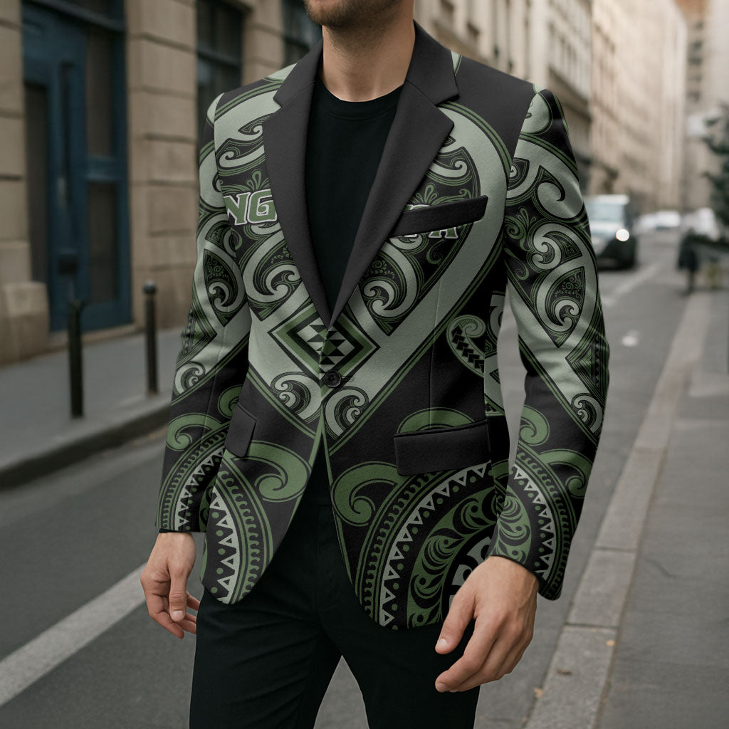 Custom Aotearoa Ngati Awa Blazer Maori Tribal Pattern LT05 - Polynesian Pride