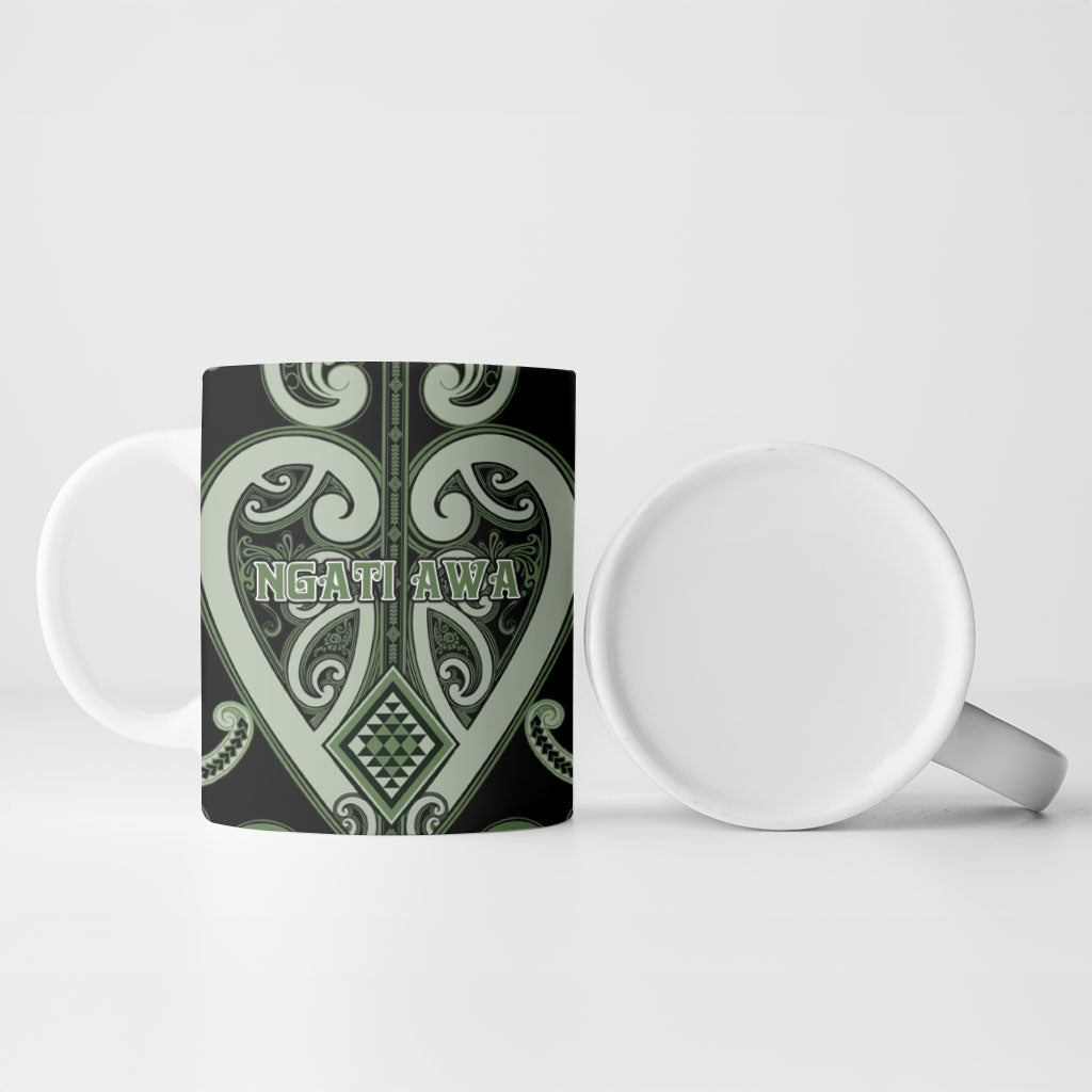 Custom Aotearoa Ngati Awa Ceramic Mug Maori Tribal Pattern LT05 - Polynesian Pride