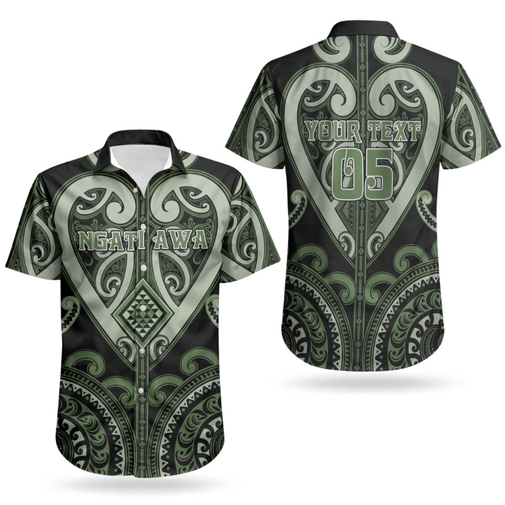 Custom Aotearoa Ngati Awa Couples Matching Off Shoulder Maxi Dress and Hawaiian Shirt Maori Tribal Pattern LT05 - Polynesian Pride