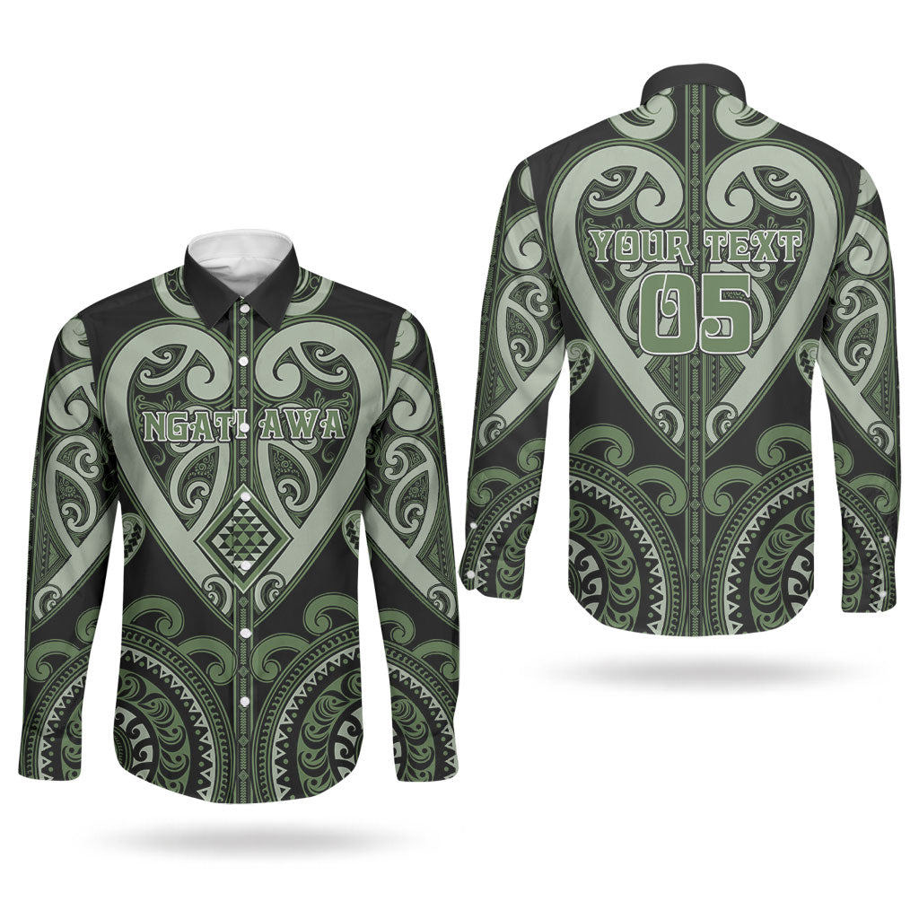 Custom Aotearoa Ngati Awa Couples Matching Tank Maxi Dress and Long Sleeve Button Shirt Maori Tribal Pattern LT05 - Polynesian Pride