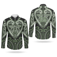 Custom Aotearoa Ngati Awa Couples Matching Tank Maxi Dress and Long Sleeve Button Shirt Maori Tribal Pattern LT05 - Polynesian Pride