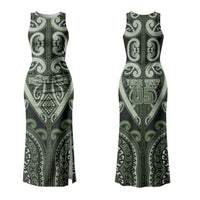 Custom Aotearoa Ngati Awa Couples Matching Tank Maxi Dress and Long Sleeve Button Shirt Maori Tribal Pattern LT05 - Polynesian Pride
