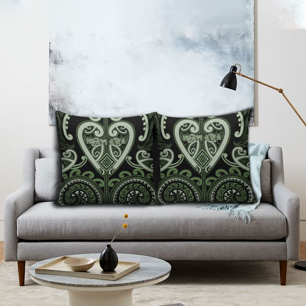 Aotearoa Ngati Awa Pillow Cover Maori Tribal Pattern LT05 - Polynesian Pride
