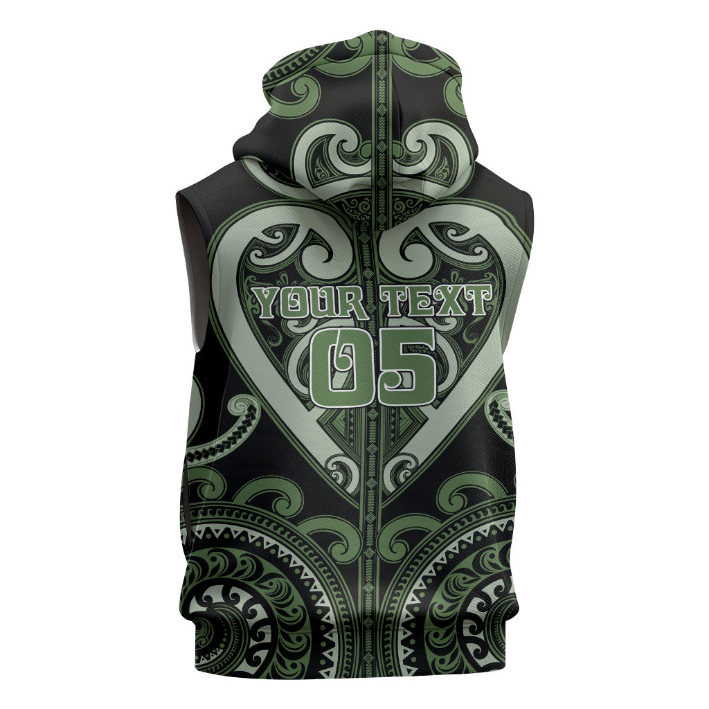 Custom Aotearoa Ngati Awa Sleeveless Hoodie Maori Tribal Pattern LT05 - Polynesian Pride