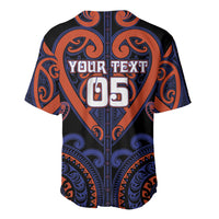 Custom Aotearoa Whakatohea Baseball Jersey Maori Tribal Pattern LT05 - Polynesian Pride