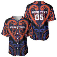 Custom Aotearoa Whakatohea Baseball Jersey Maori Tribal Pattern LT05 - Polynesian Pride