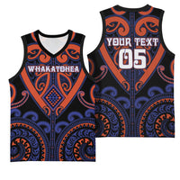 Custom Aotearoa Whakatohea Basketball Jersey Maori Tribal Pattern LT05 - Polynesian Pride