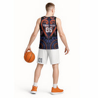 Custom Aotearoa Whakatohea Basketball Jersey Maori Tribal Pattern LT05 - Polynesian Pride