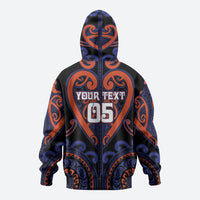 Custom Aotearoa Whakatohea Hoodie Maori Tribal Pattern LT05 - Polynesian Pride