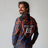 Custom Aotearoa Whakatohea Long Sleeve Polo Shirt Maori Tribal Pattern LT05 - Polynesian Pride