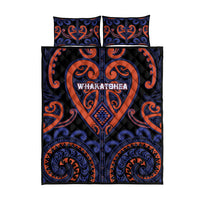 Aotearoa Whakatohea Quilt Bed Set Maori Tribal Pattern LT05 - Polynesian Pride