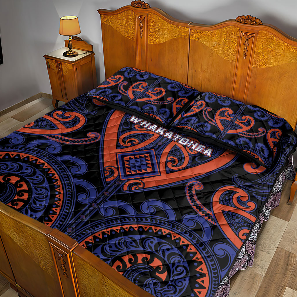 Aotearoa Whakatohea Quilt Bed Set Maori Tribal Pattern LT05 - Polynesian Pride