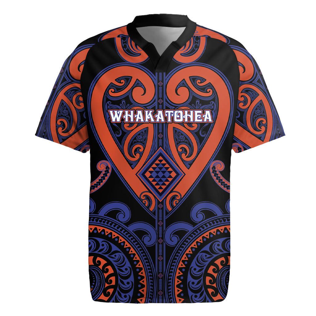 Custom Aotearoa Whakatohea Rugby Jersey Maori Tribal Pattern