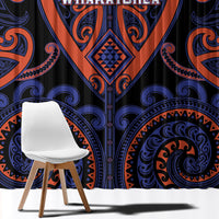 Aotearoa Whakatohea Window Curtain Maori Tribal Pattern LT05 - Polynesian Pride