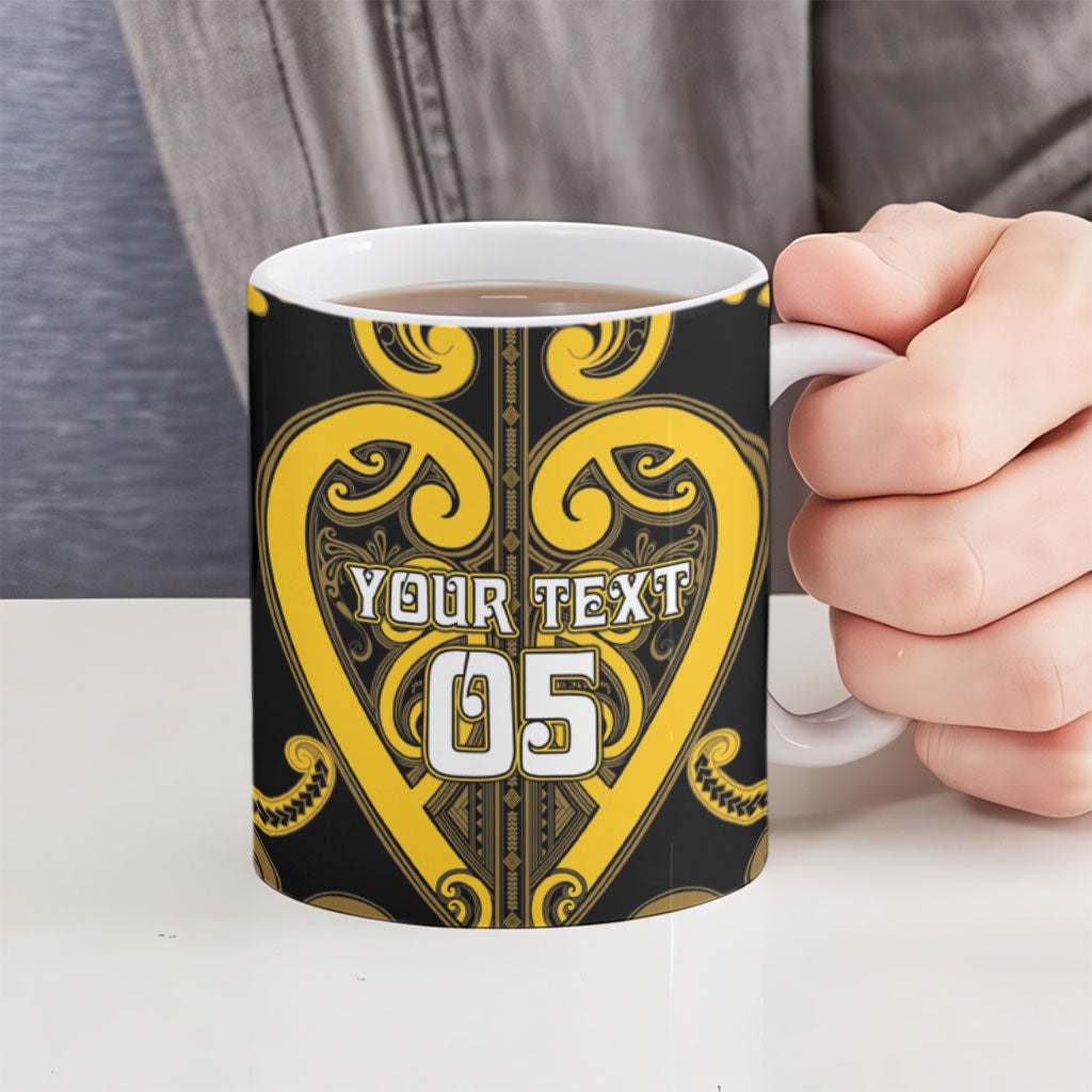 Custom Aotearoa Ngati Whatua Ceramic Mug Maori Tribal Pattern LT05 - Polynesian Pride