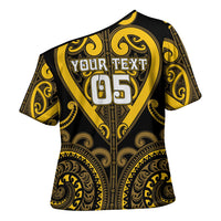 Custom Aotearoa Ngati Whatua Cross Shoulder Shirt Maori Tribal Pattern LT05 - Polynesian Pride