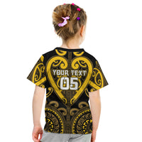 Custom Aotearoa Ngati Whatua Kid T Shirt Maori Tribal Pattern LT05 - Polynesian Pride