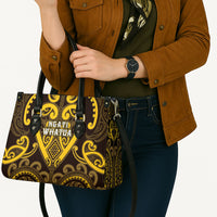 Aotearoa Ngati Whatua Leather Bag Maori Tribal Pattern LT05 - Polynesian Pride