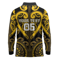 Custom Aotearoa Ngati Whatua Long Sleeve Polo Shirt Maori Tribal Pattern LT05 - Polynesian Pride
