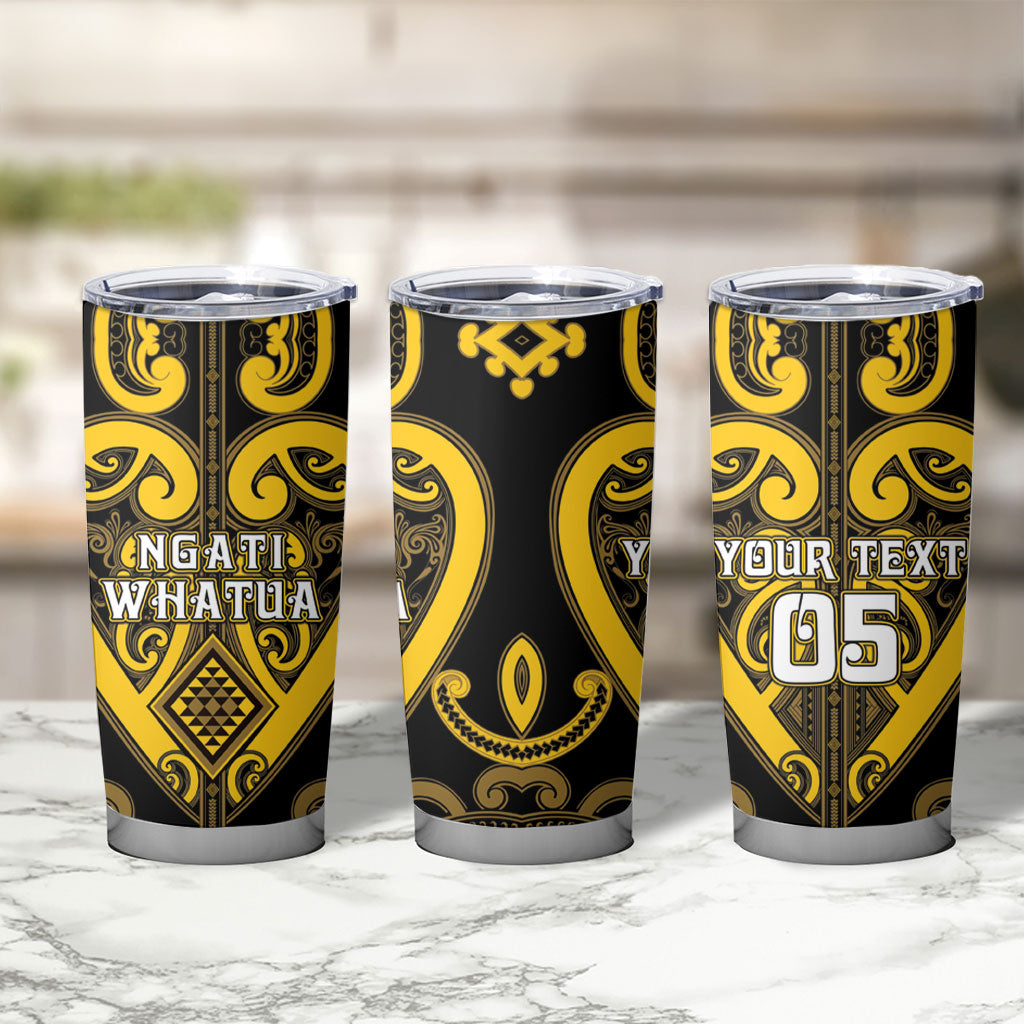 Custom Aotearoa Ngati Whatua Tumbler Cup Maori Tribal Pattern LT05 - Polynesian Pride