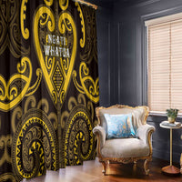 Aotearoa Ngati Whatua Window Curtain Maori Tribal Pattern LT05 - Polynesian Pride