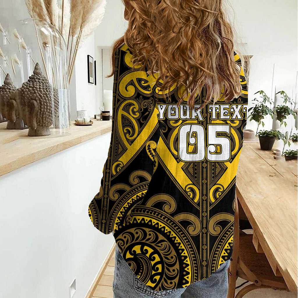 Custom Aotearoa Ngati Whatua Women Casual Shirt Maori Tribal Pattern LT05 - Polynesian Pride