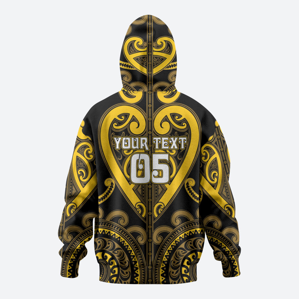 Custom Aotearoa Ngati Whatua Zip Hoodie Maori Tribal Pattern LT05 - Polynesian Pride