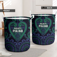 Aotearoa Ngati Pikiao Laundry Basket Maori Tribal Pattern LT05 - Polynesian Pride