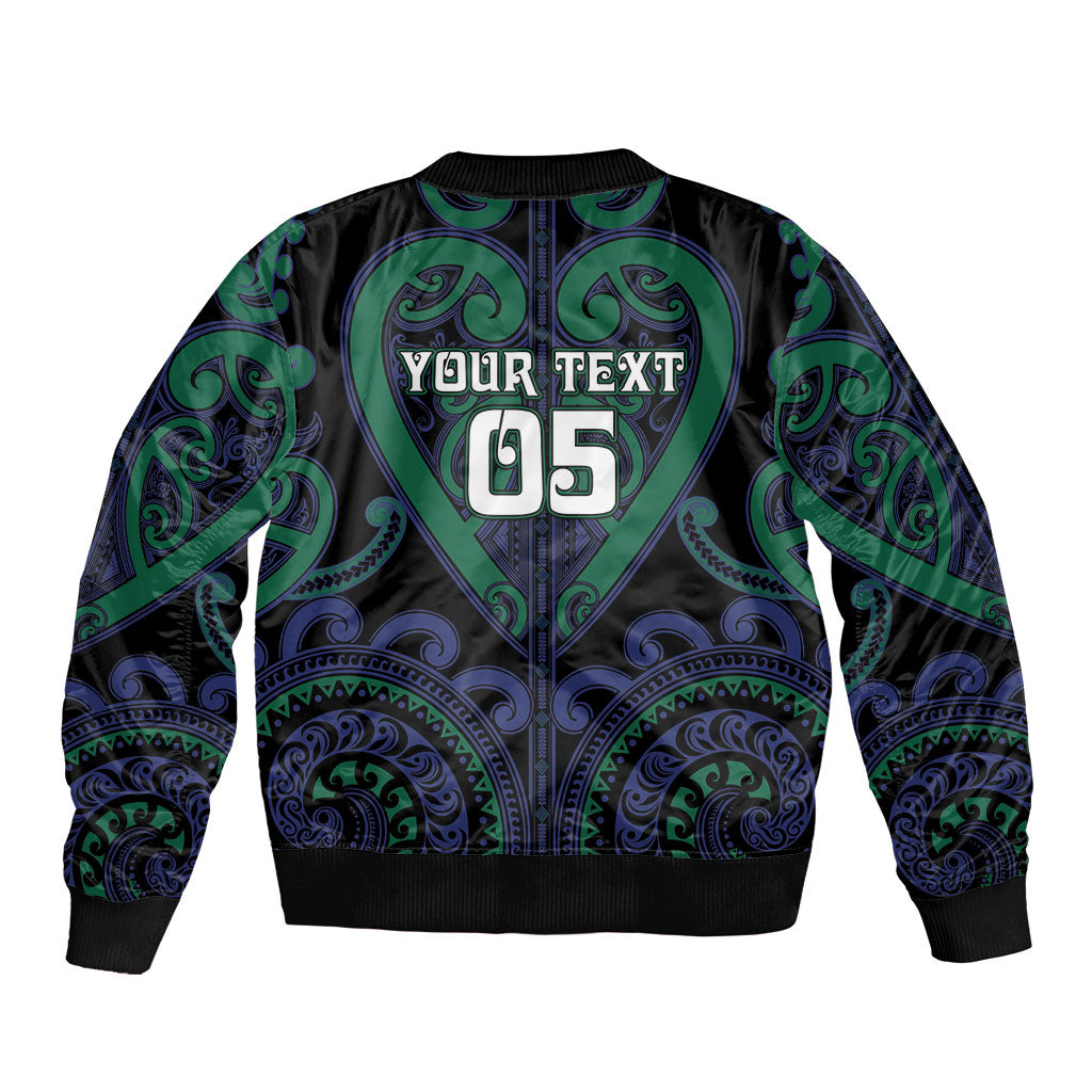 Custom Aotearoa Ngati Pikiao Bomber Jacket Maori Tribal Pattern LT05 - Polynesian Pride