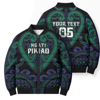 Custom Aotearoa Ngati Pikiao Bomber Puffer Jacket Maori Tribal Pattern LT05 - Polynesian Pride