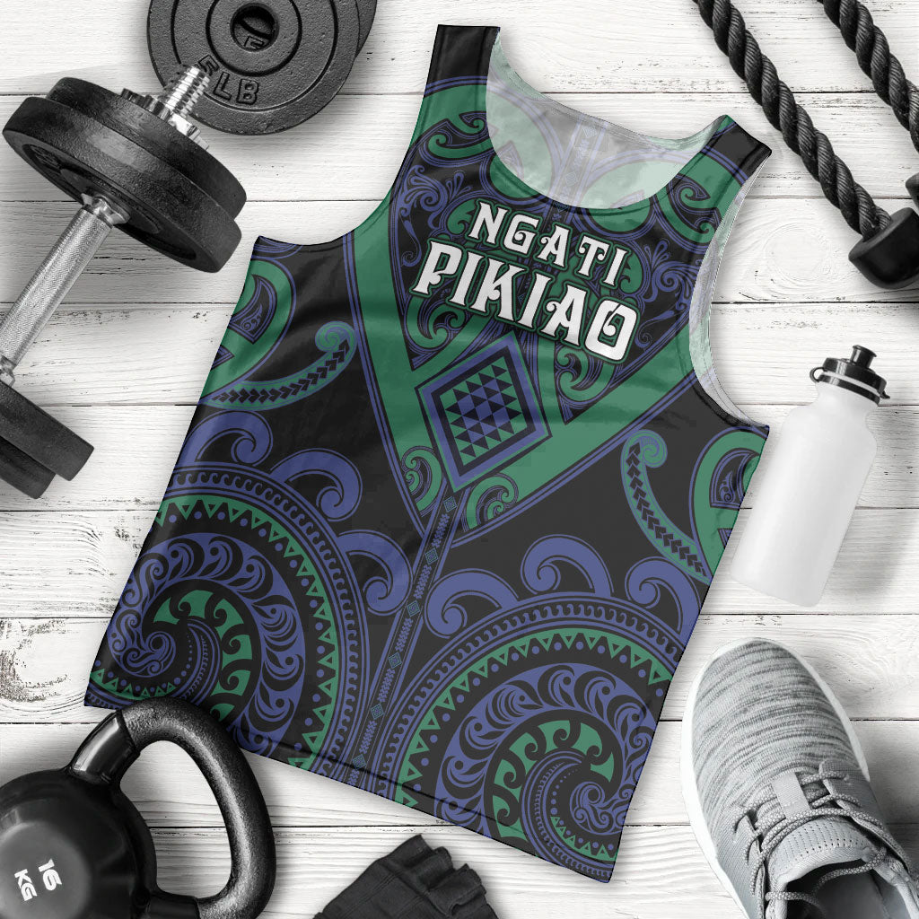 Custom Aotearoa Ngati Pikiao Men Tank Top Maori Tribal Pattern LT05 - Polynesian Pride