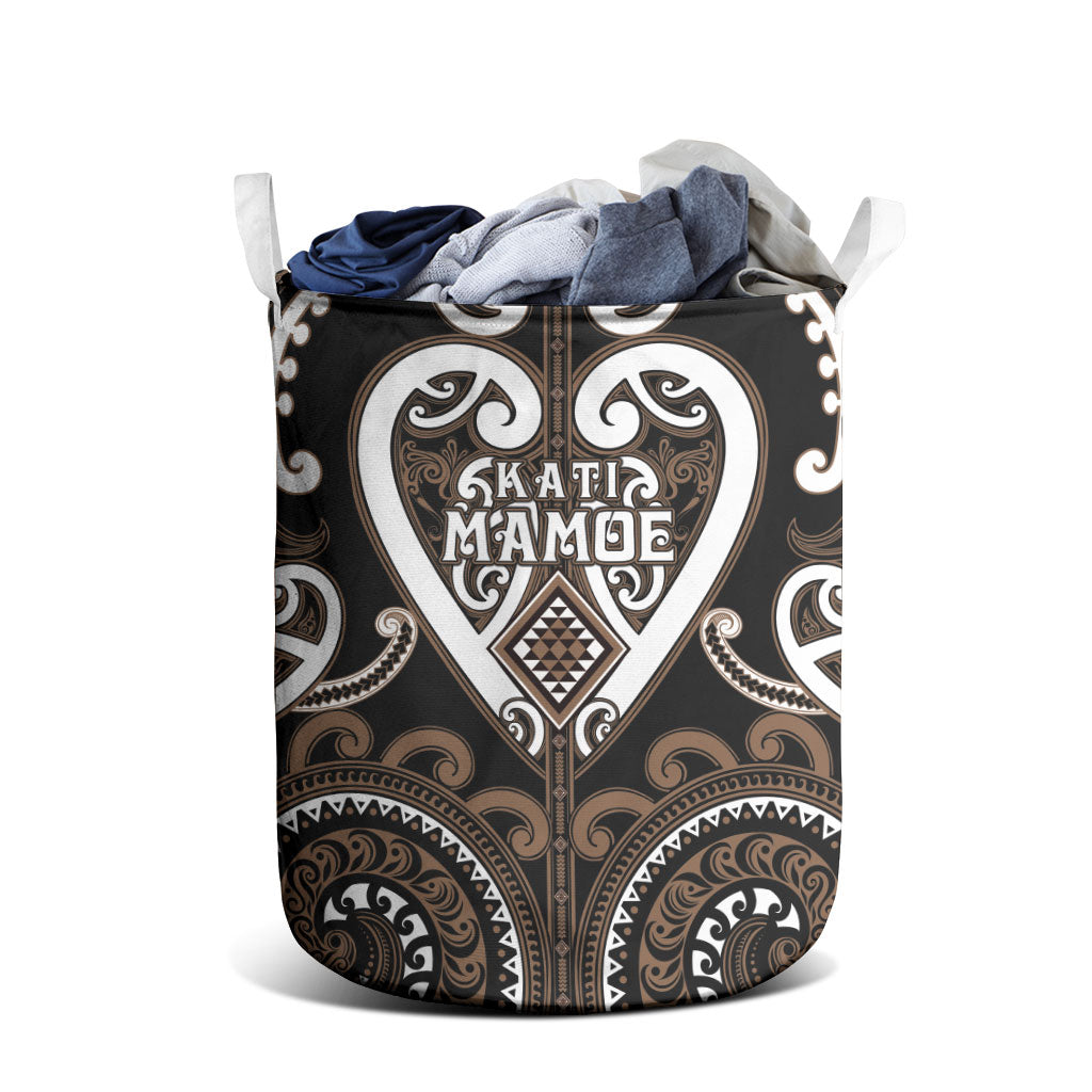 Aotearoa Kati Mamoe Laundry Basket Maori Tribal Pattern LT05 - Polynesian Pride