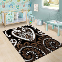 Aotearoa Kati Mamoe Area Rug Maori Tribal Pattern LT05 - Polynesian Pride