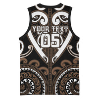 Custom Aotearoa Kati Mamoe Basketball Jersey Maori Tribal Pattern LT05 - Polynesian Pride