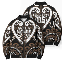 Custom Aotearoa Kati Mamoe Bomber Puffer Jacket Maori Tribal Pattern LT05 - Polynesian Pride