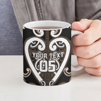 Custom Aotearoa Kati Mamoe Ceramic Mug Maori Tribal Pattern LT05 - Polynesian Pride