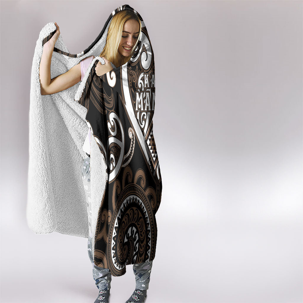 Aotearoa Kati Mamoe Hooded Blanket Maori Tribal Pattern LT05 - Polynesian Pride