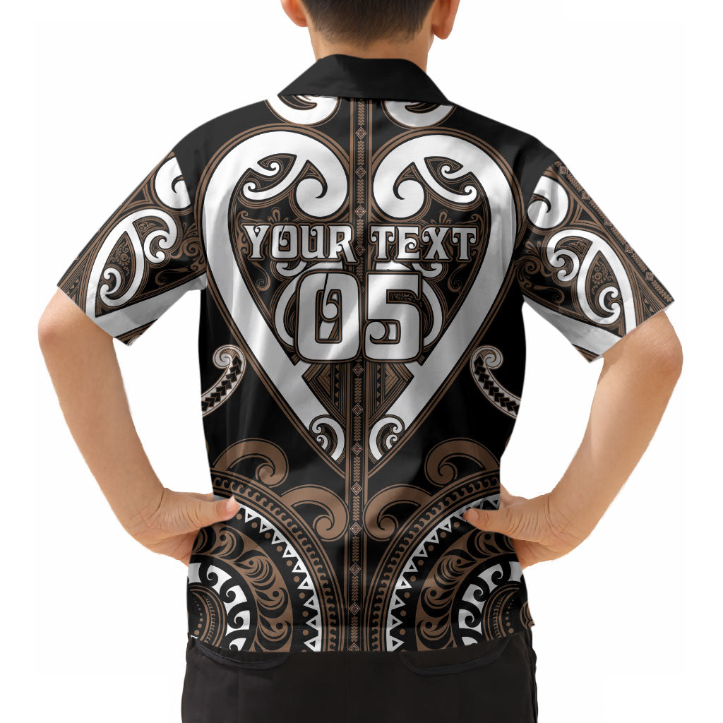 Custom Aotearoa Kati Mamoe Kid Hawaiian Shirt Maori Tribal Pattern LT05 - Polynesian Pride