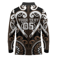 Custom Aotearoa Kati Mamoe Long Sleeve Polo Shirt Maori Tribal Pattern LT05 - Polynesian Pride